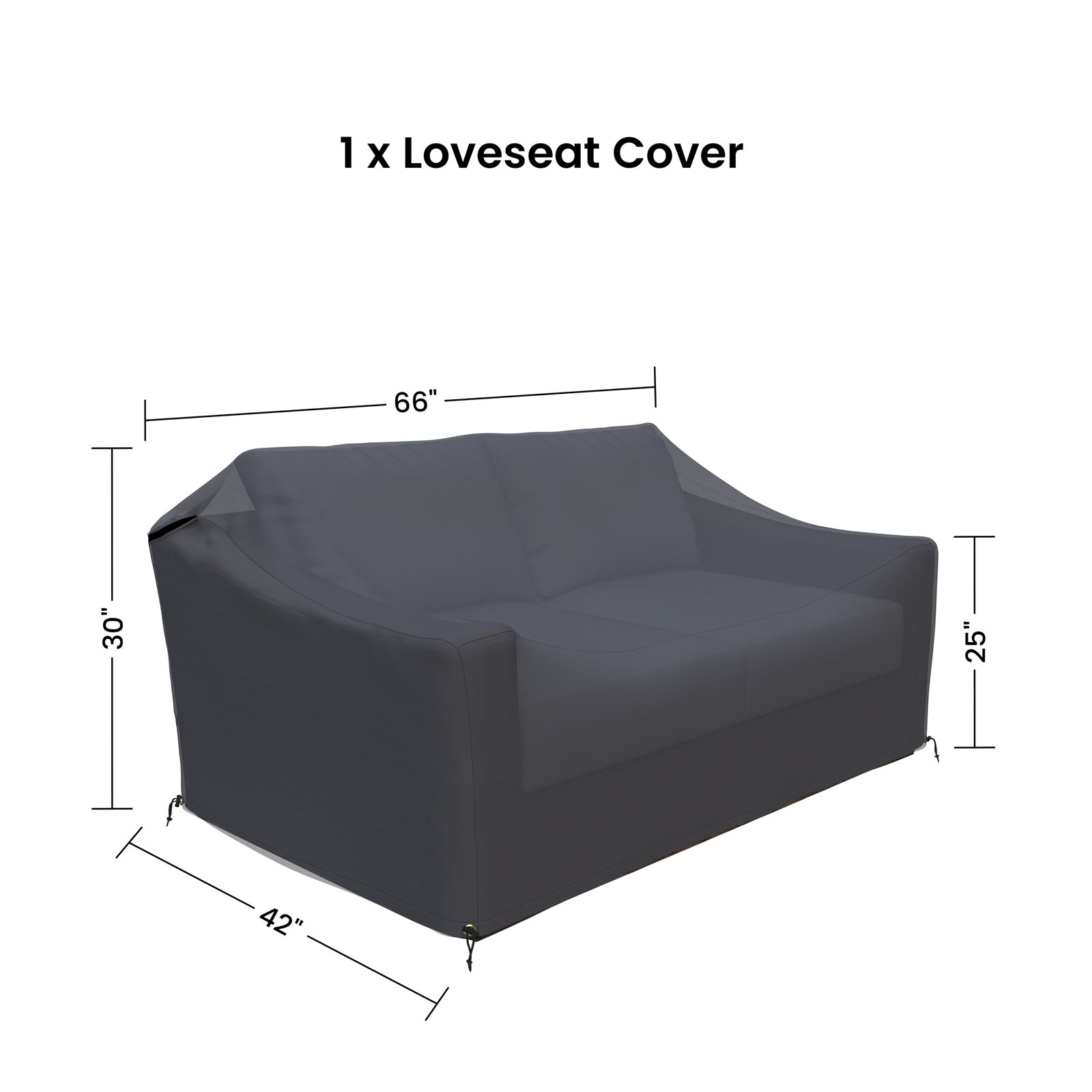 65" Wicker Outdoor Patio Loveseat Cover