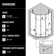 Gemini 40" W x 40" D x 73" H Hinged Frameless Shower Enclosure with 3/8  Clear Glass