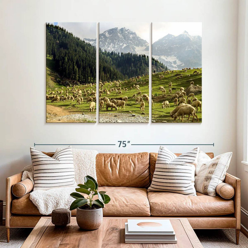 Brampt Kashmir Valley Sheep, 42" H x 65" W