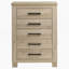 Commode 5 tiroirs en chêne