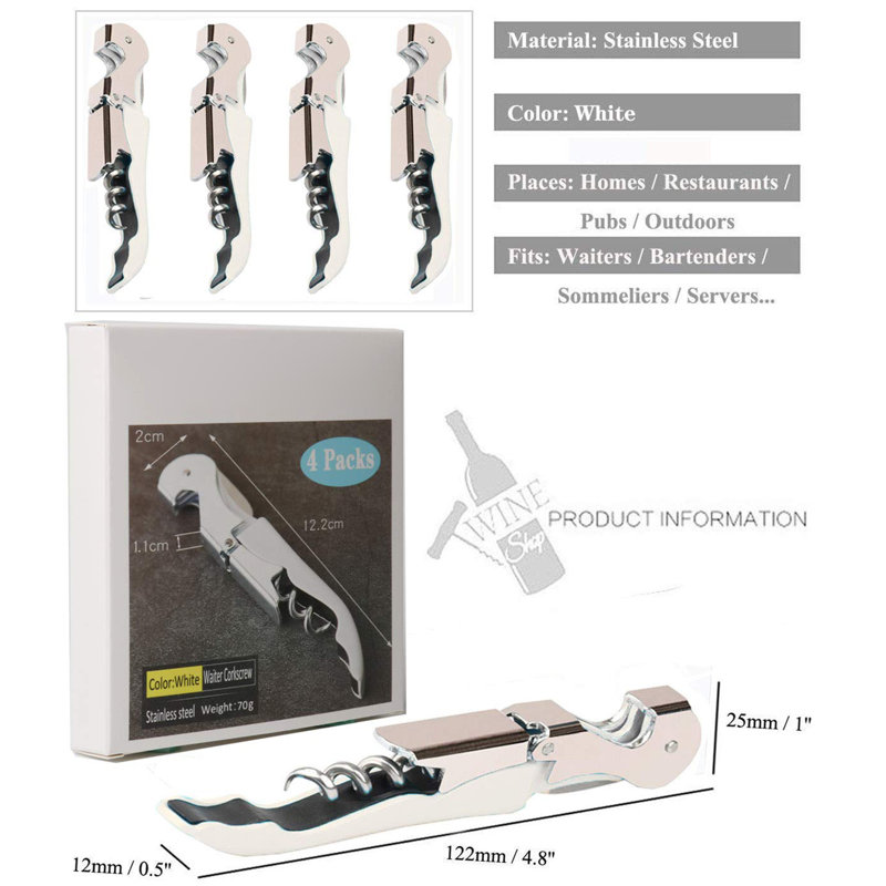 Ensemble de tire-bouchons Professional Professional, Blanc