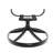 Outdoor 5 Cast Aluminum Dining - 4 Swivel Chairs & 39.37" Round Table With Black Finish All-Weather Arrangement-1142179904