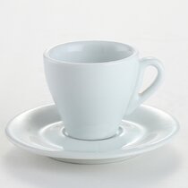 TAOXIN Porcelain 4oz Stackable Espresso Cup With Coaster And Metal