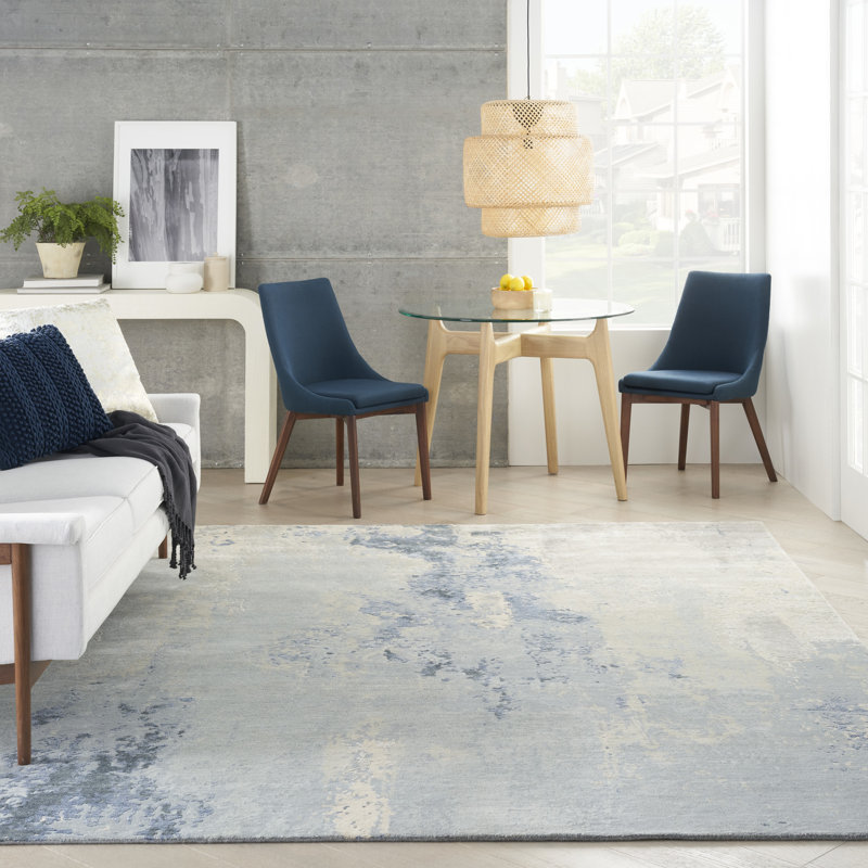 Nourison Tinita 3'9" x 5'9" Blue Sky Modern Indoor Rug, Rectangle 3'9" x 5'9"
