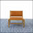 Tan Leather Lounge Chair