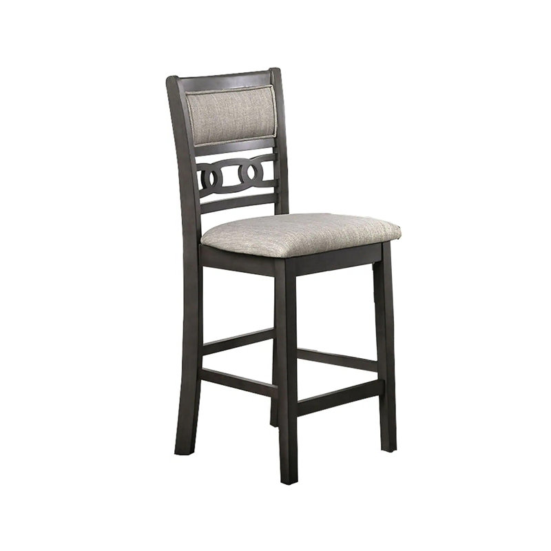 L 42,4 po et l 18,9 po transitionnel 5 pièces Comptoir Ht. Ensemble de table, gris