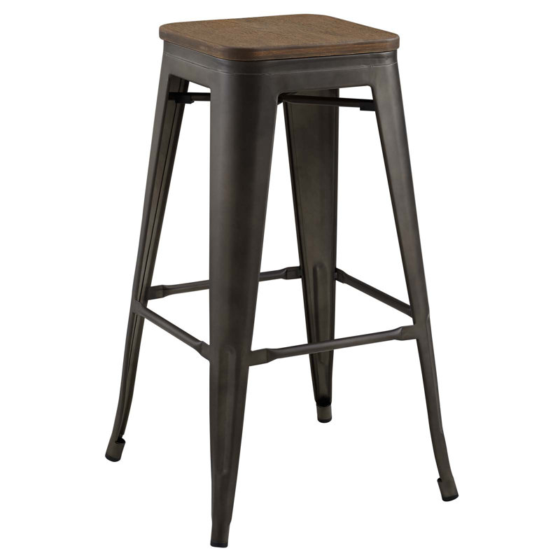 Tabouret Modway Promenade, Brun, Tabouret de bar (siège d'une hauteur de 30 po)