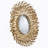 Iron Frame Vertical Round Decorative Mirror