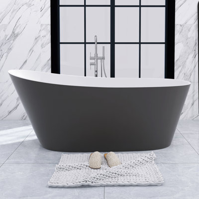 67'' x 29.13'' Freestanding Soaking Acrylic Bathtub
