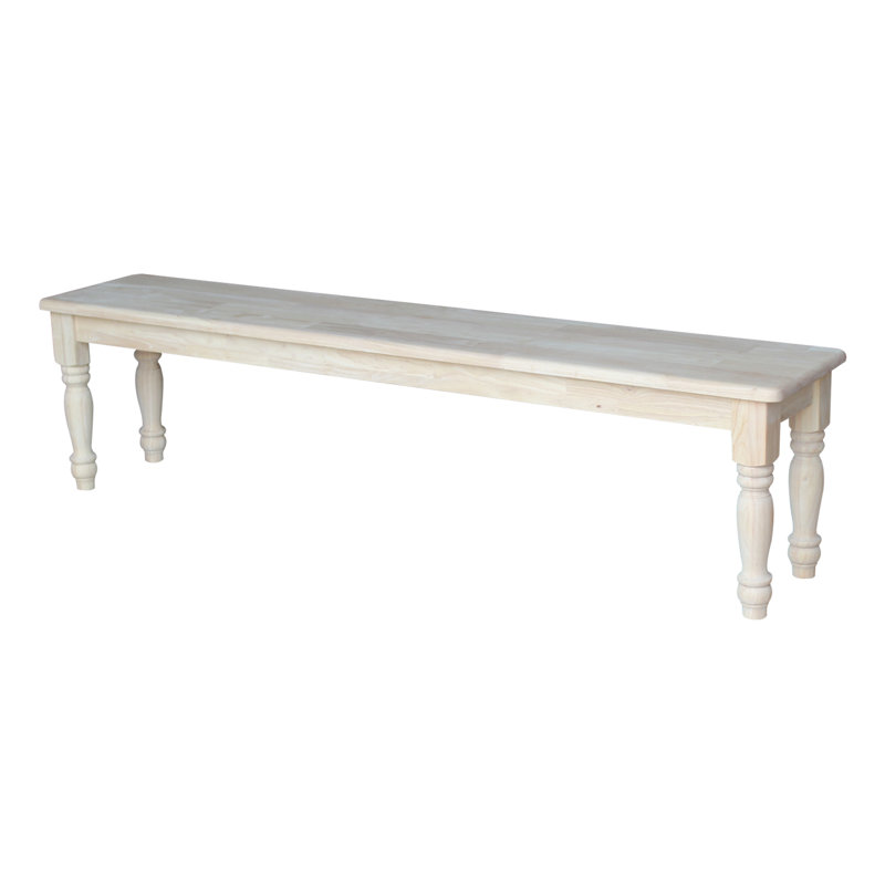 Mary-Jo Solid Wood Bench, 18" H x 72" W x 14" D