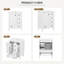 Meuble-lavabo autoportant de 61 cm de largeur avec tiroir compartimenté, rangement sur porte et comptoir en céramique-2051720361
