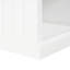 Bureau de direction 57,68 "moderne en forme de L avec 2 armoires de rangement et 3 tiroirs, bureau d'angle, mobilier de bureau, bureaux d'ordinateur avec poste de travail en profondeur pour bureau personnel, salon, blanc