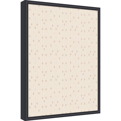 Framed Fabric Magnetic Board Retro Starburst Wall Organization