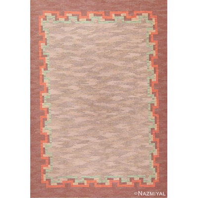 Scandinavian One-of-a-Kind Rectangle 8' X 11' Area Rug in Brown/Gray/Beige