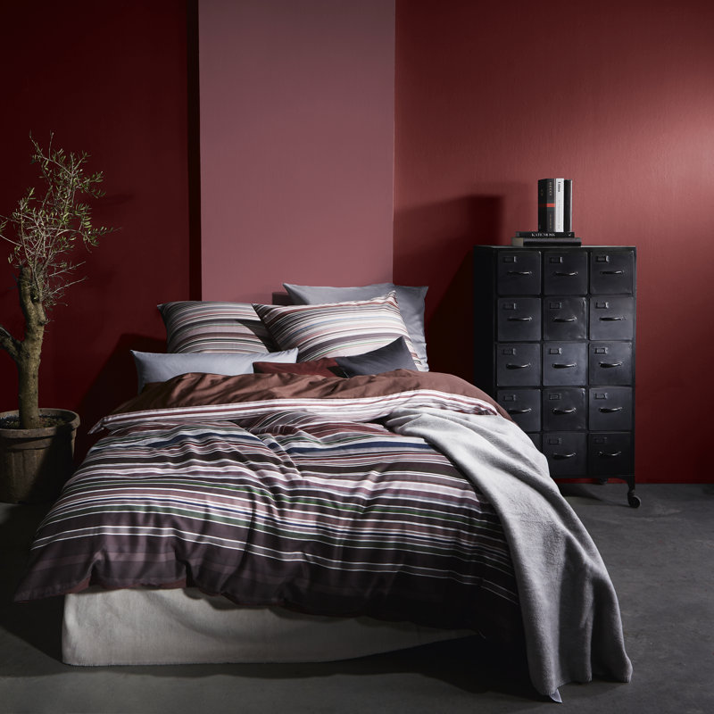 Sateen Reversible Duvet Cover Set, Single - 1 Pillowcase (80 x 80 cm), Pink