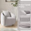 Fauteuil rembourré gris 360 avec cadre en bois et coussin de dossier, convient aux espaces de bureau personnel, 29,22 po de largeur, gris, tissu, fauteuil, structure, maison, utilisation