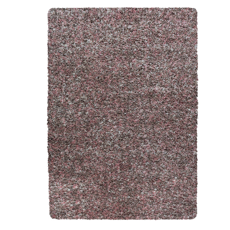 Hearn Shaggy Pink Rug, Rectangle 160 x 230cm