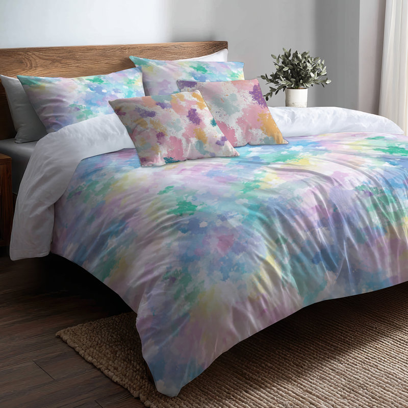 Ensemble de literie 3 pièces Teens Sparkle - Ensemble de housse de couette et de coussin décoratif scintillant