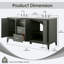 Ensemble de meuble-lavabo double 60 po-129420473