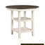 Table de hauteur comptoir 1Pc avec 2X présentoirs de mobilier de style transitionnel