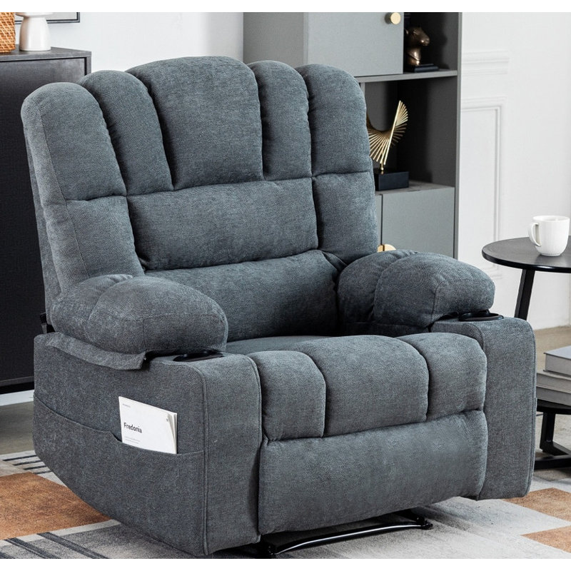 Fauteuil inclinable à massage complet en métal et bois, confort polyvalent pour les salons et les théâtres