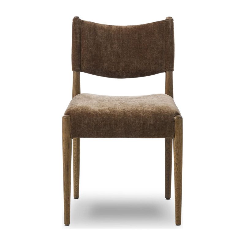 Chaise sans accoudoirs Tara Yokum, Chêne grillé, Champignon Altair