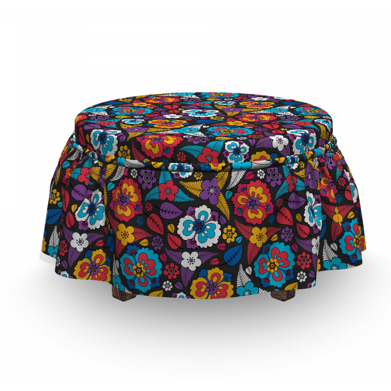 Housse pour repose-pieds scroll aloha