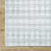 Lavande Plaid Wool Area Rug in Gray