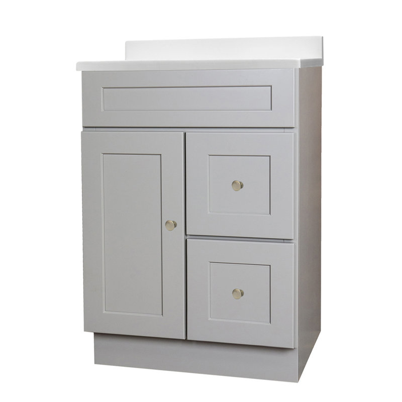 Meuble-lavabo simple 25 po avec plateau Leler