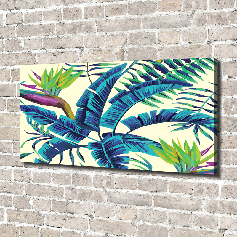 Tropical Leaves - Wrapped Canvas Print