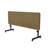 Rectangle 3 Person Height Adjustable Flip Top 60'' L Modular Training Table with Casters
