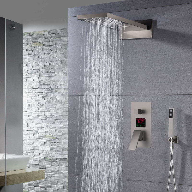 All-In-One Kit with Rough in-Valve, Brushed Nickel