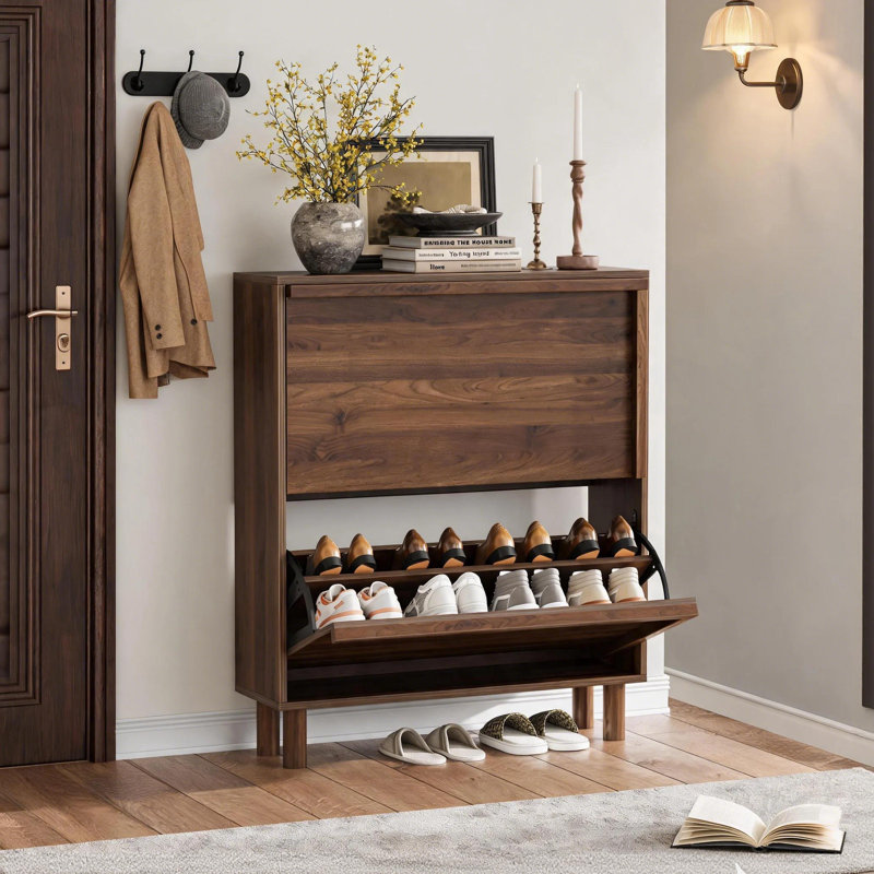 16 Pair Shoe Storage Cabinet