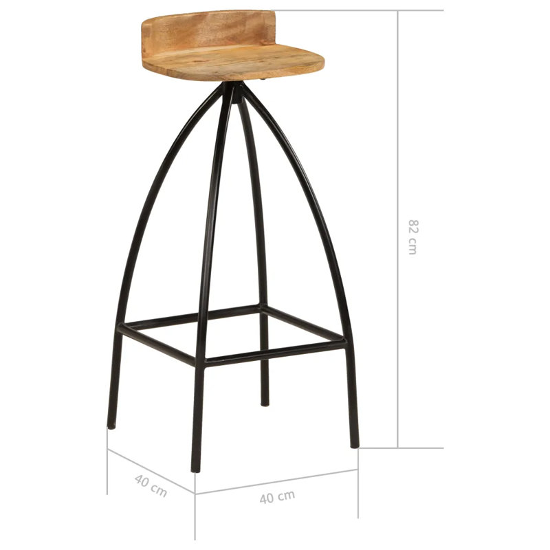 Alarni Counter Stool with Metal Frame