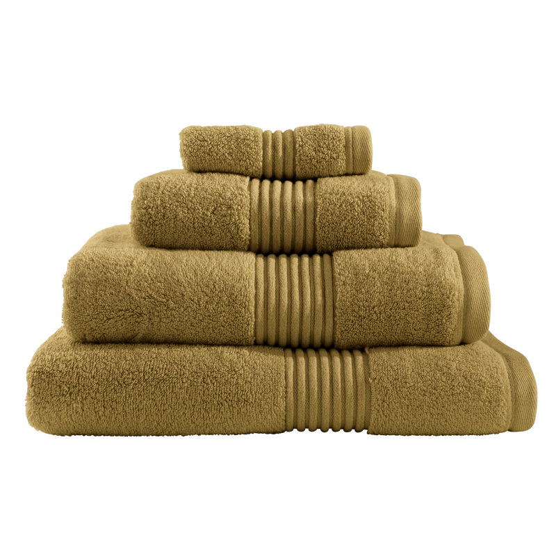 Zero Twist Face Cloth, Ochre
