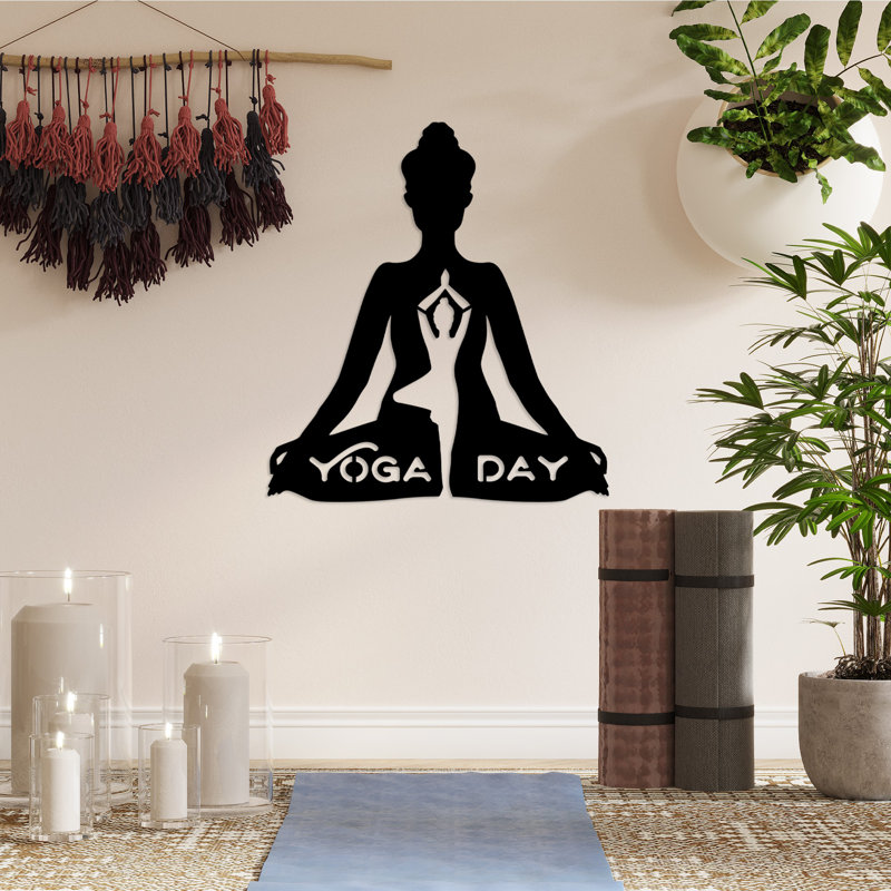 Stylish Decorative Metal Wall Accessory, Black Finish, 22.0 x 19.7 inches | 100% Metal Construction, Thickness: 0.06 inches | Perfect for Home Décor & Modern Spaces, Durable and Eye-Catching Design
