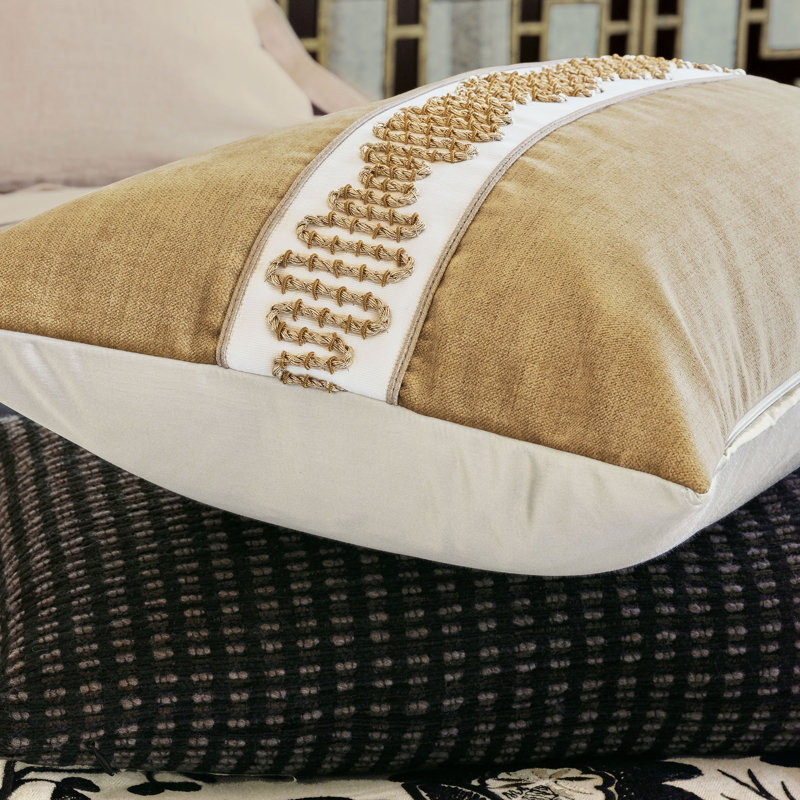 Marceau Velvet Lumbar Pillow Cover & Insert
