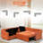 84" 5-Seats Modern Modular Sleeper Sofa With Adjustable Backrest, Chenille L-Shape Sectional Couch With Usb Charging & Pull Out Bed, Convertible Corner Sofa With Cup Holders & Ottoman For Living Room, Office-2081250190