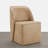 Fully Upholstered Dining Chair with Casters-118219181