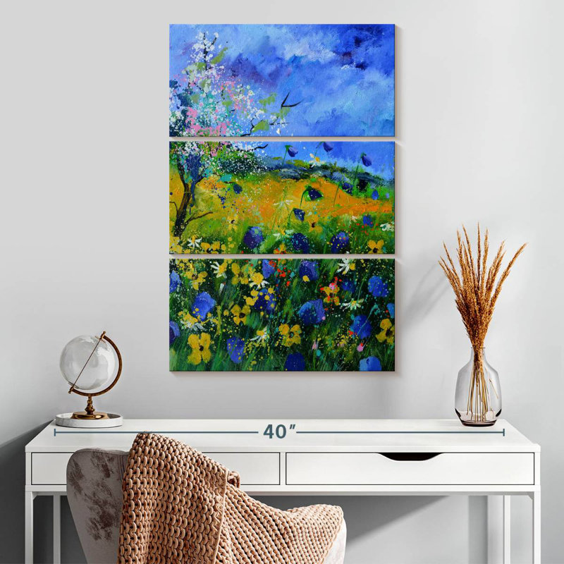 Fleurs sauvages d'été II, H 32 po x l 20 po