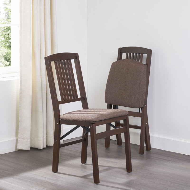 Stakmore Simple Mission Folding Chair, Espresso Frame with Jax Fabric, Espresso