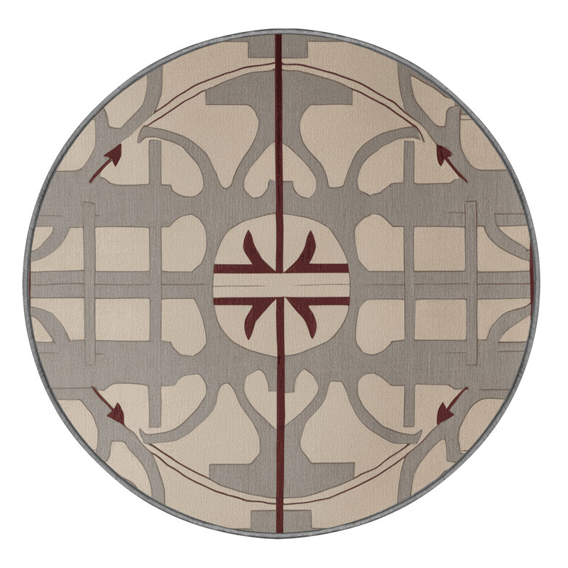 Shifting Horizons Rug, Round 3'