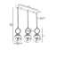 Lustre industriel scandinave 100% métal, 21,7 po x 6,3 po | Hauteur réglable de 27,6 à 39,4 pouces, peinture séchée au four, revêtement dégringolé | Douille E27, 40 W maximum, finition noire élégante pour décoration intérieure moderne-205905255-205905254