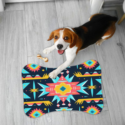Bold Western Decor - 1 Piece Bone Shape Feeding Mat