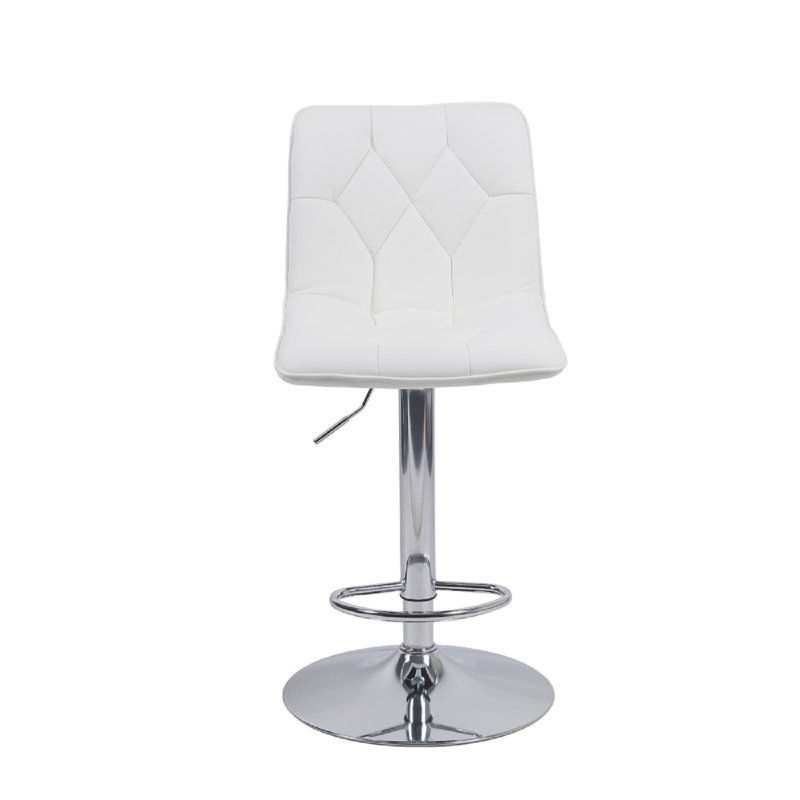 Pu Bar Stool 2pcs Black, White