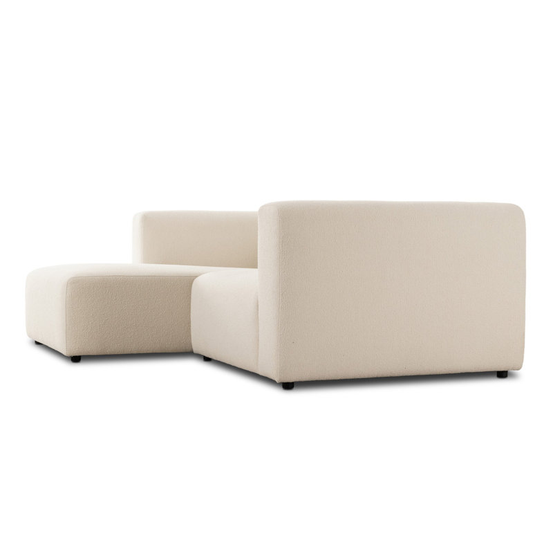 Lawndale 2PC Sectional LAFC-Fayette Cloud, Left Hand Facing, Fayette Cloud Polyester Blend