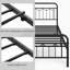 Structure de lit plateforme en métal avec amplement de rangement sous le lit-1025747724-1013541968