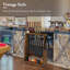 MyGift Wood Pool Cue Rack