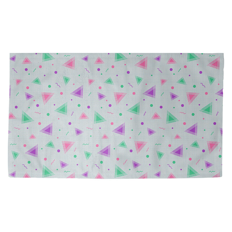 Tapis rose/mauve/vert 90 90 Avicia, Rectangle 3 pi 3 po x 5 pi 3 po