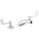Triton Bowe 1.0 GPM Widespread Bathroom Sink Faucet with Laminar Flow and Wristblade Handles, Drain Not Included